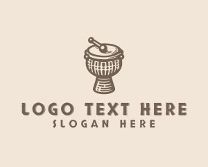 Traditional African Drum Logo