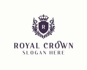 Crown Shield Royalty logo design