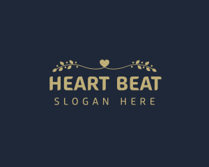 Beauty Wellness Heart logo design