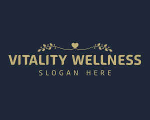 Beauty Wellness Heart logo design