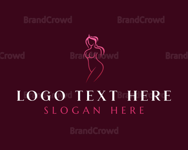 Nude Woman Body Logo