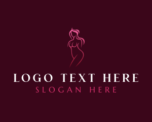 Nude Woman Body Logo