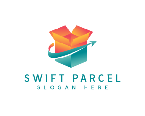 Parcel - Packaging Box Arrow logo design