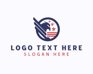 Usa - American Eagle Patriot logo design