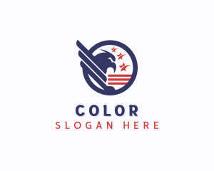 Stripes - American Eagle Patriot logo design