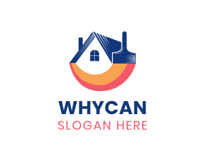 House Painting - House Roof Paint logo design