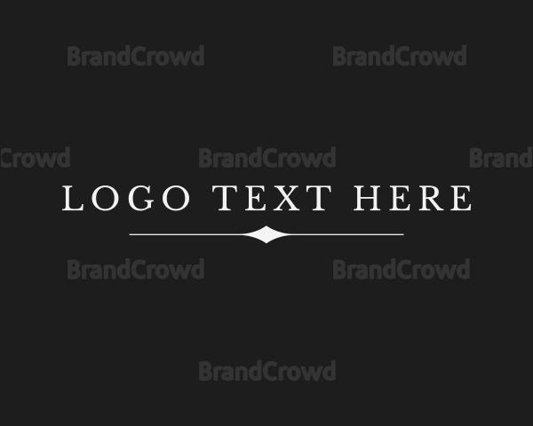 Serif Company Text Logo