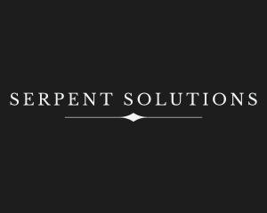 Serif Company Text logo design