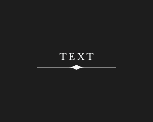 Serif Company Text logo design