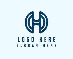 Film - Creative Round Business Letter H logo design