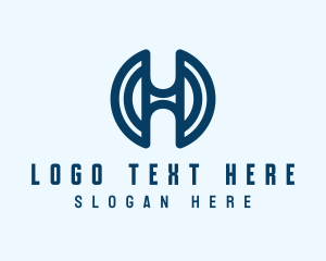 Podcast - Creative Round Business Letter H logo design