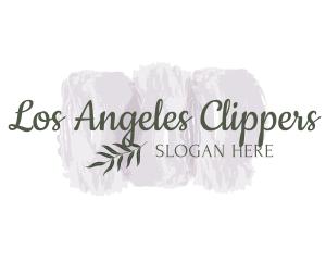 Hobbyist - Leaf Watercolor Texture Wordmark logo design