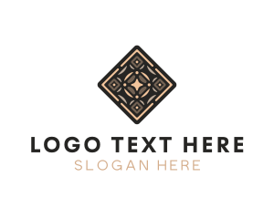 Floor Tiles - Diamond Tile Pattern logo design