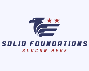 Bald Eagle - American Eagle Veteran logo design