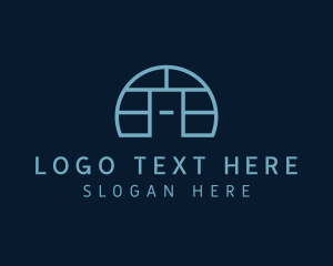 Door - Home Construction Letter A logo design