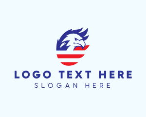 Politics - American Flag Eagle logo design