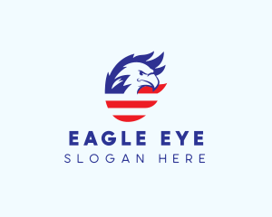 American Flag Eagle logo design