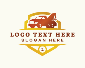 Lorry - Tow Truck Transport logo design