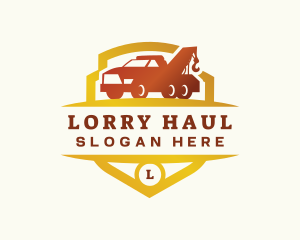 Lorry - Tow Truck Transport logo design