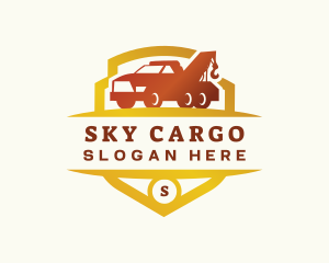 Tow Truck Transport logo design