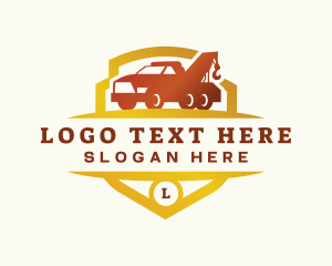 Transport - Tow Truck Transport logo design