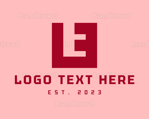 Tech Programmer Letter E Logo