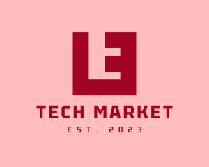 E Commerce - Tech Programmer Letter E logo design