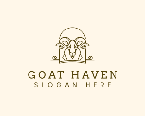 Goat - Ram Goat Sheep logo design