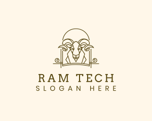 Ram - Ram Goat Sheep logo design
