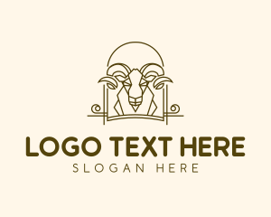 Ram - Ram Goat Animal logo design