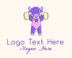 Weightlifter - Fitness Bull Weightlifting logo design