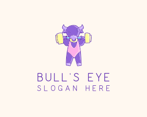 Fitness Bull Weightlifting logo design