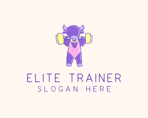 Fitness Bull Weightlifting logo design