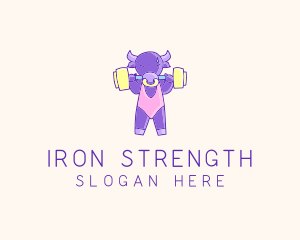 Fitness Bull Weightlifting logo design