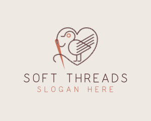 Bird Needle Thread Tailoring logo design