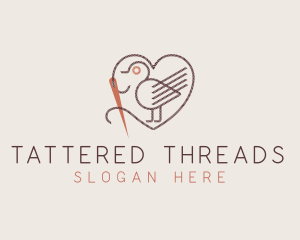 Bird Needle Thread Tailoring logo design