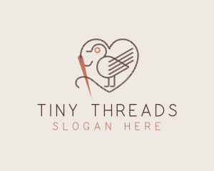 Bird Needle Thread Tailoring logo design