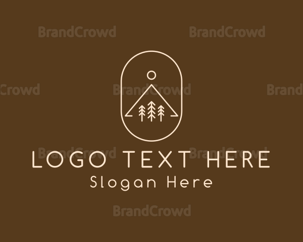 Minimalist Outdoor Hiking Logo