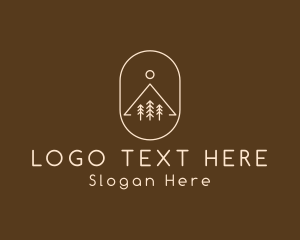 Tree - Minimalist Outdoor Hiking logo design