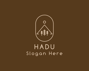 Tree - Minimalist Outdoor Hiking logo design