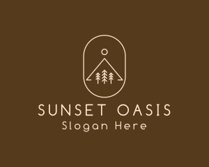 Minimalist Outdoor Hiking logo design