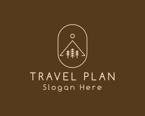 Itinerary - Minimalist Outdoor Hiking logo design