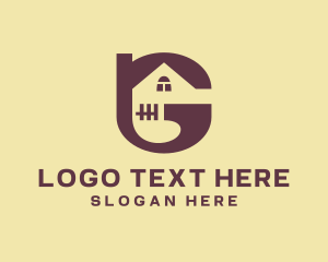 Residence - Window House Letter G logo design