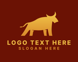 Horns - Gradient Bull Agency logo design