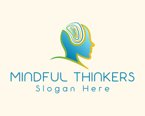 Human Mind Psychology logo design