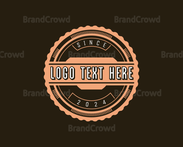 Bourbon Whiskey Liquor Logo