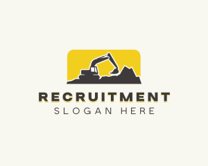 Heavy Equipment - Contractor Excavator Industrial logo design