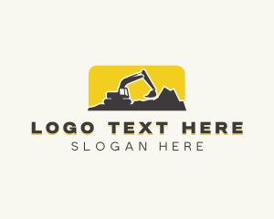 Contractor Excavator Industrial Logo