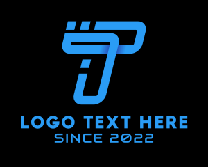 Cyber - Digital Cyber 3D Letter T logo design