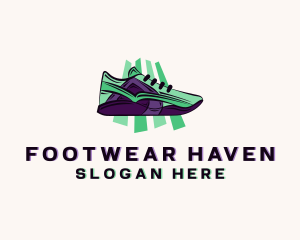 Sneaker Shoes Footwear logo design